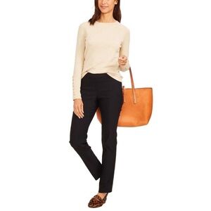 J.Mclaughlin Womens Jamey 100% Cashmere Sweater Ivory Crewneck Size Medium NWT